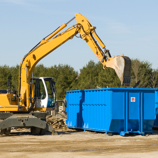 what size residential dumpster rentals are available in Auburn Ohio